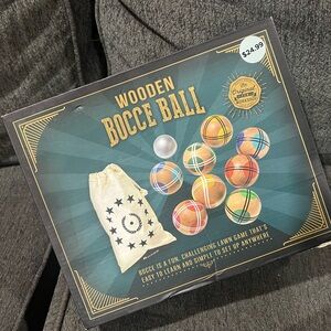 Brand new never open wooden bocce ball game